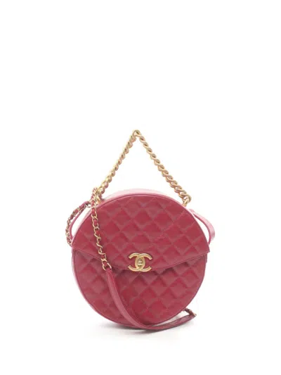 Pre-owned Chanel 2018 Matelassé Handbag In Pink