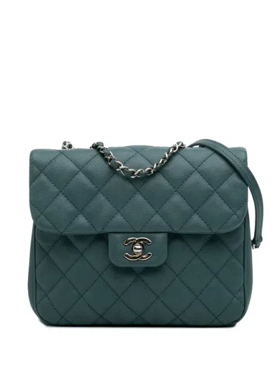 Pre-owned Chanel 2018 Medium Quilted Caviar Urban Companion Flap Shoulder Bag