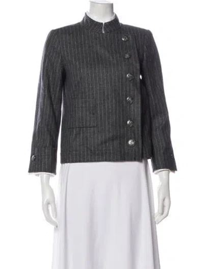 Pre-owned Chanel 2018 Metiers D'art Collection Evening Jacket In Gray