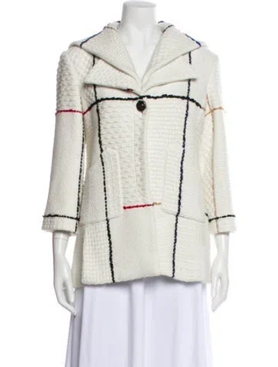 Pre-owned Chanel 2018 Metiers D'art Collection Jacket In White