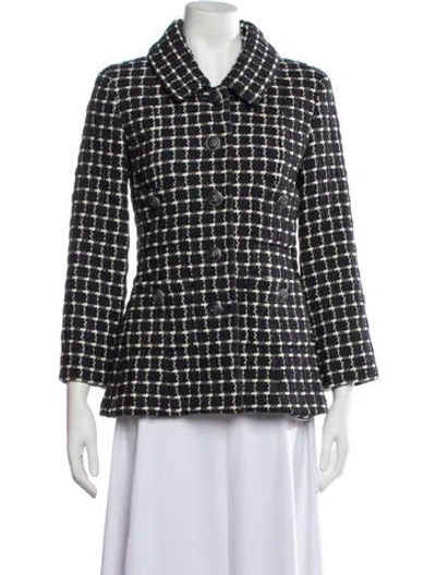 Pre-owned Chanel 2018 Métiers D'art Paris-hamburg Blazer In Blue