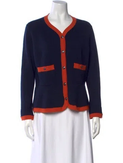 Pre-owned Chanel 2018 Métiers D'art Paris-hamburg Sweater In Blue