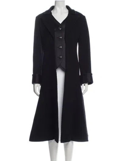 Pre-owned Chanel 2018 Metuers D'art Collection Coat In Blue