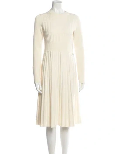 Pre-owned Chanel 2018 Midi Length Dress In Neutral