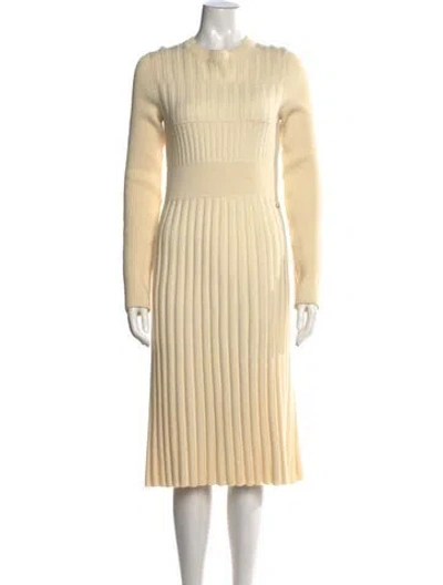 Pre-owned Chanel 2018 Midi Length Dress In Neutrals