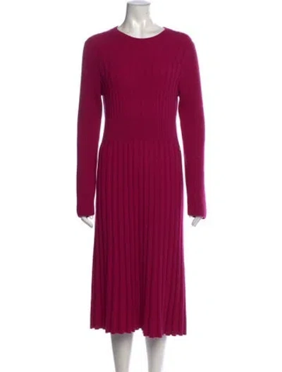 Pre-owned Chanel 2018 Midi Length Dress W/ Tags In Pink