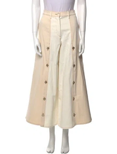 Pre-owned Chanel 2018 Midi Length Skirt In Neutral