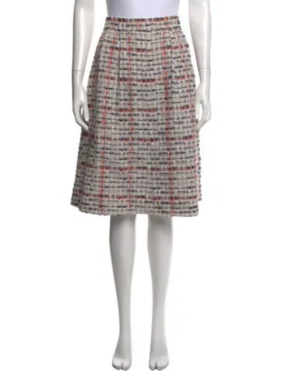 Pre-owned Chanel 2018 Midi Length Skirt In Pink