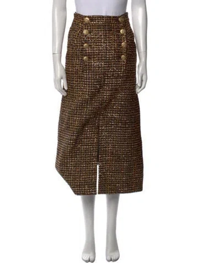 Pre-owned Chanel 2018 Midi Length Skirt W/ Tags