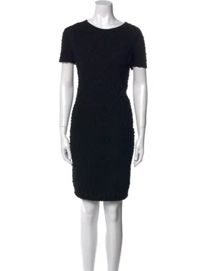 Pre-owned Chanel 2018 Mini Dress In Black