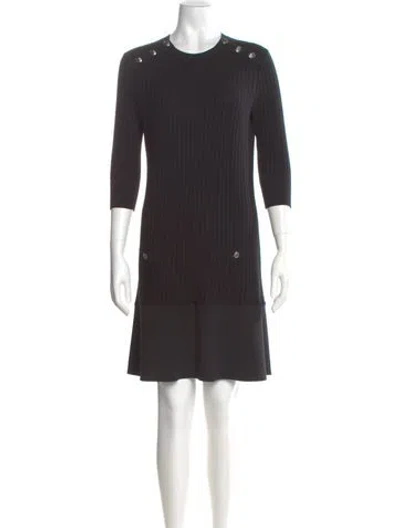 Pre-owned Chanel 2018 Mini Dress In Black