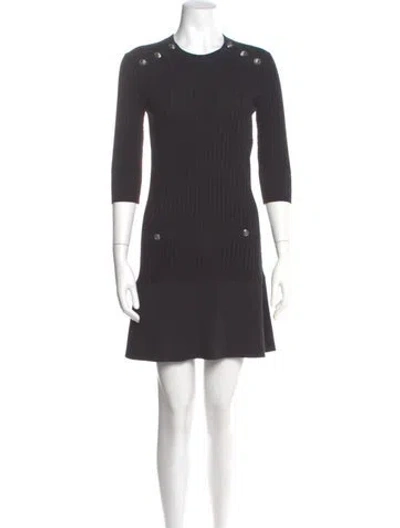 Pre-owned Chanel 2018 Mini Dress In Black
