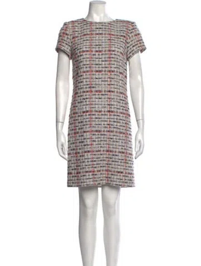 Pre-owned Chanel 2018 Mini Dress In Grey