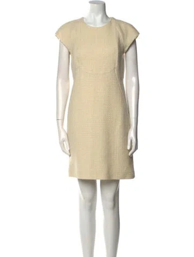 Pre-owned Chanel 2018 Mini Dress In Neutral