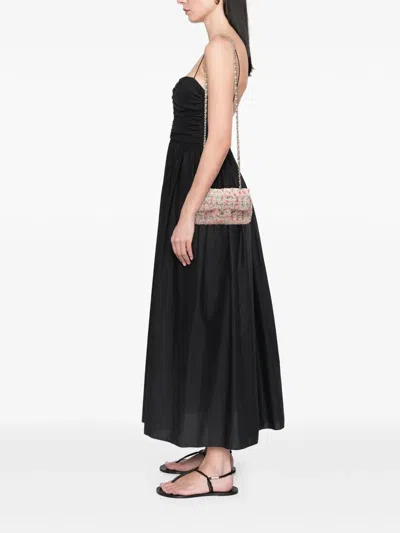 Pre-owned Chanel 2018 Mini Rectangular Classic Tweed Single Flap Crossbody Bag In Pink