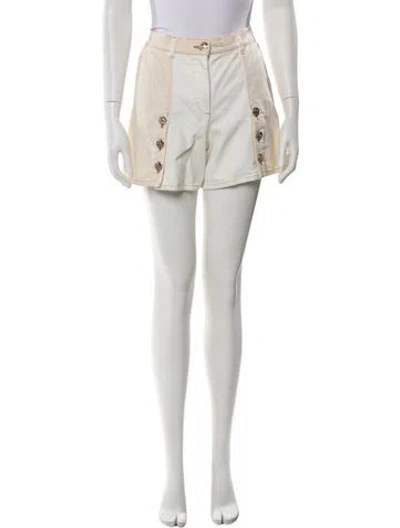 Pre-owned Chanel 2018 Mini Shorts In Neutral