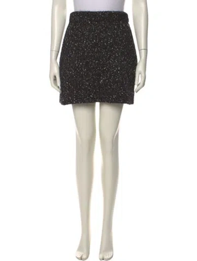Pre-owned Chanel 2018 Mini Skirt In Black