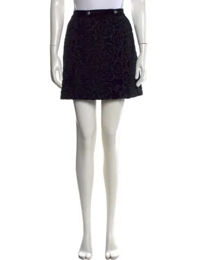 Pre-owned Chanel 2018 Mini Skirt In Black