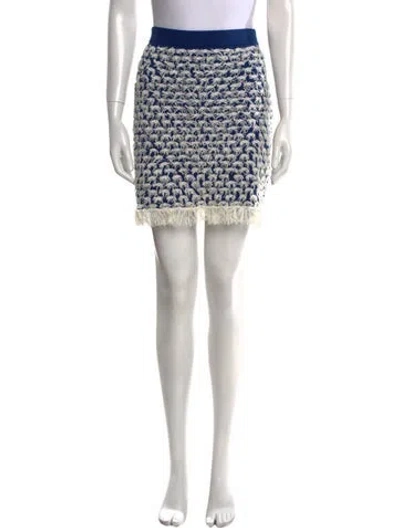 Pre-owned Chanel 2018 Mini Skirt In Blue