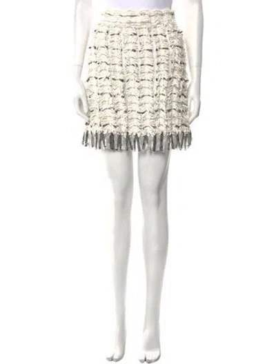 Pre-owned Chanel 2018 Mini Skirt W/ Tags In Neutral