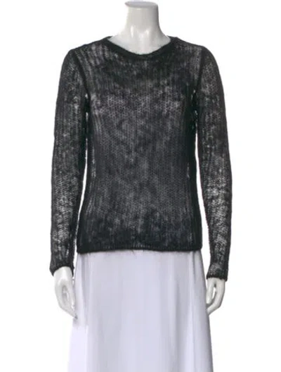 Pre-owned Chanel 2018 Mohair Sweater In Black