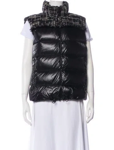 Pre-owned Chanel 2018 Nylon Fur Vest In Black