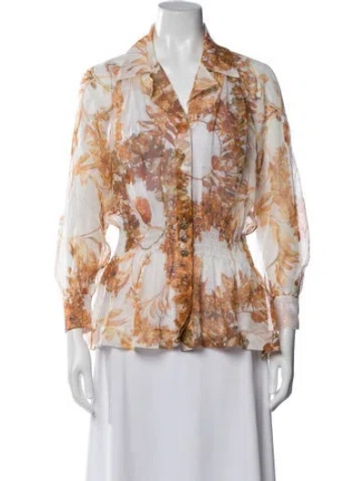 Pre-owned Chanel 2018 Paris-greece Blouse In Orange