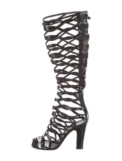 Pre-owned Chanel 2018 Paris-greece Boots In Black