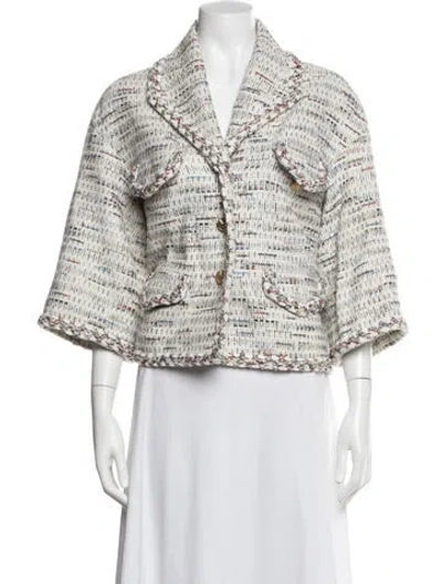 Pre-owned Chanel 2018 Paris-greece Jacket In Neutrals