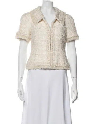 Pre-owned Chanel 2018 Paris-greece Jacket In Neutrals
