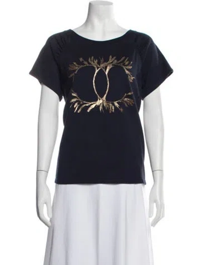 Pre-owned Chanel 2018 Paris-greece T-shirt In Blue