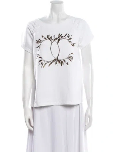 Pre-owned Chanel 2018 Paris-greece T-shirt In White
