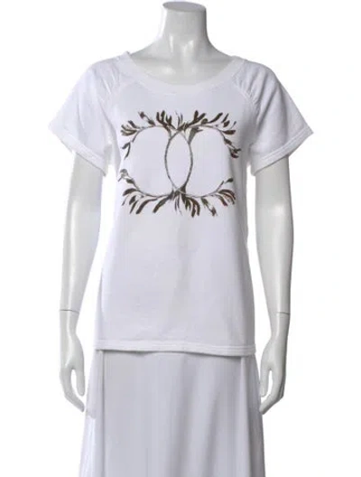 Pre-owned Chanel 2018 Paris-greece T-shirt In White