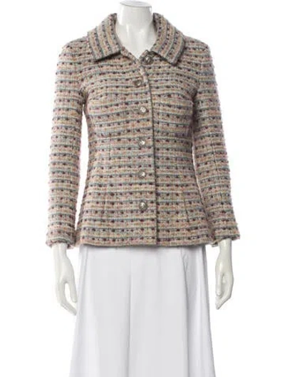 Pre-owned Chanel 2018 Paris-hamburg Blazer In Neutral