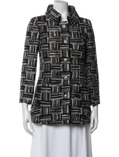 Pre-owned Chanel 2018 'paris-hamburg' Jacket In Black/blue