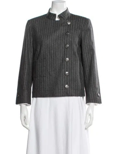 Pre-owned Chanel 2018 Paris-hamburg Jacket In Grey