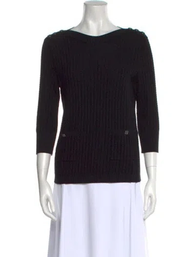 Pre-owned Chanel 2018 Paris-hamburg Sweater In Black