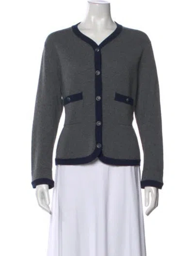 Pre-owned Chanel 2018 Paris-hamburg Sweater In Gray