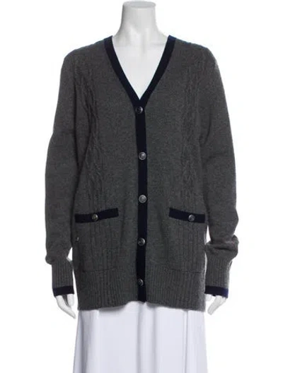 Pre-owned Chanel 2018 Paris-hamburg Sweater In Gray