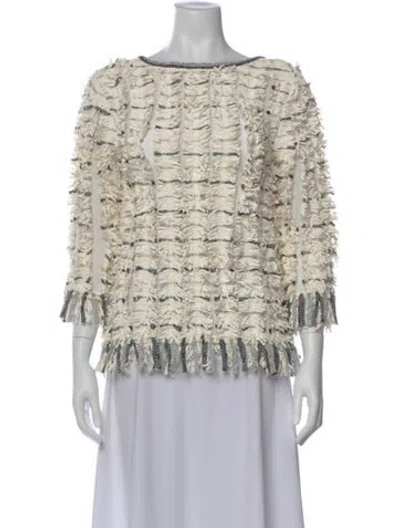 Pre-owned Chanel 2018 Printed Sweater W/ Tags In Multi