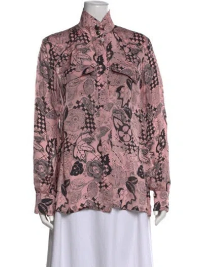 Pre-owned Chanel 2018 Silk Blouse In Multi