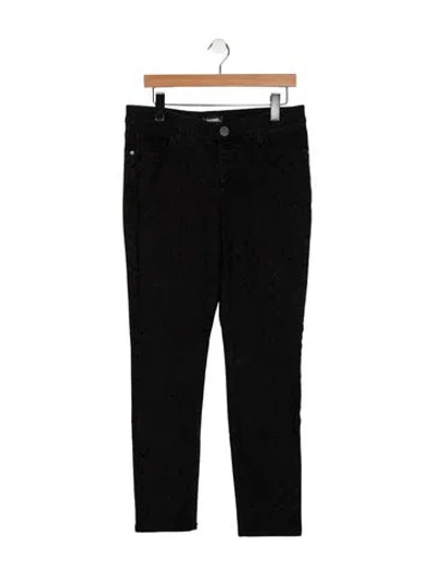 Pre-owned Chanel 2018 Skinny Leg Jeans In Black