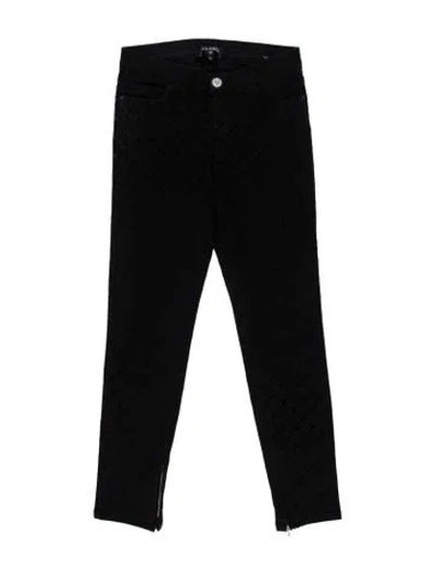 Pre-owned Chanel 2018 Skinny Leg Jeans In Black