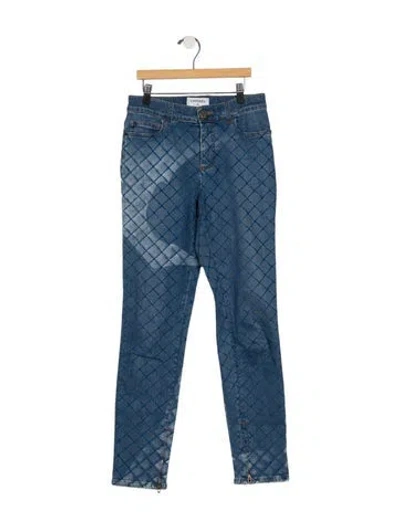 Pre-owned Chanel 2018 Skinny Leg Jeans In Blue