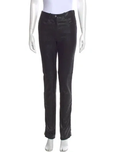 Pre-owned Chanel 2018 Skinny Leg Pants In Black