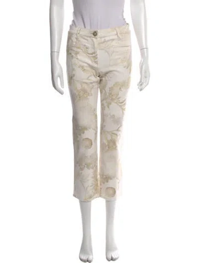 Pre-owned Chanel 2018 Straight Leg Jeans In Neutral