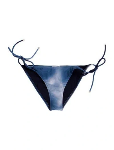Pre-owned Chanel 2018 Tie-dye Print Bottoms In Blue