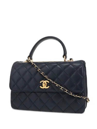 Pre-owned Chanel 2018 Trendy Cc Two-way Handbag In Blue