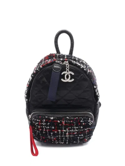 Pre-owned Chanel 2018 Tweed Backpack