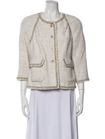 Pre-owned Chanel 2018 Tweed Pattern Evening Jacket